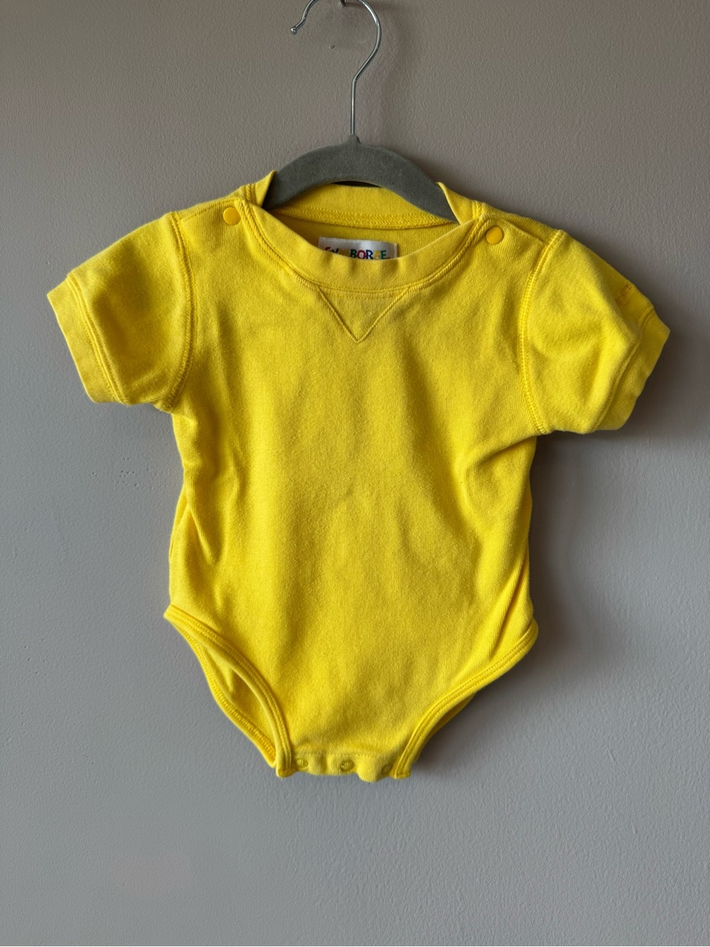 Gymboree Vintage Rainbow Tag‎ Yellow Bodysuit Size 6-12 months/infant